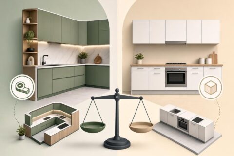 muebles de cocina a medida vs estándar | Yelarsan