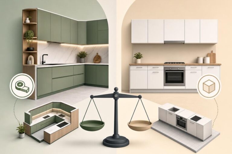 muebles de cocina a medida vs estándar | Yelarsan