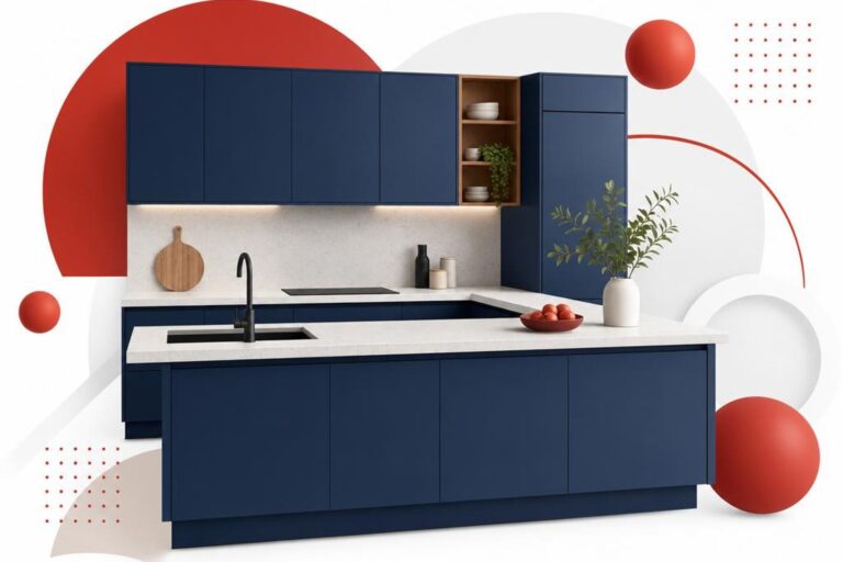 muebles de cocina azules | Yelarsan